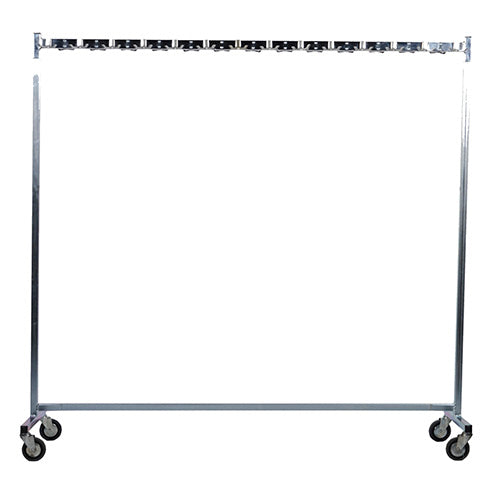 Dubbelzijdig garderoberek met dubbele aluminium jashaken type HO-021